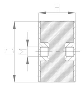 JNDE型橡膠減震器結(jié)構(gòu)